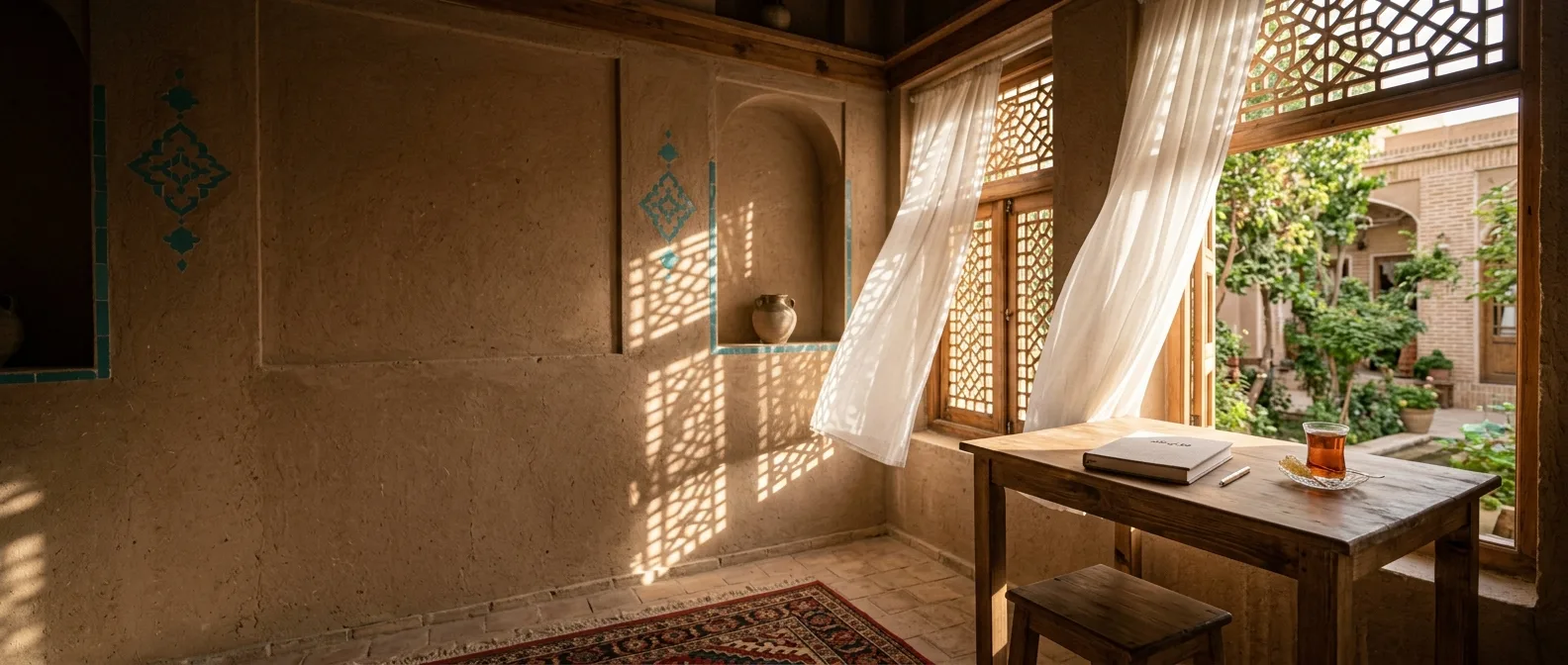 نمای معماری سنتی کاشان برای راهنمای کامل سفر